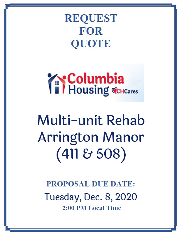 RFQ Arrington Manor multi-unit rehab