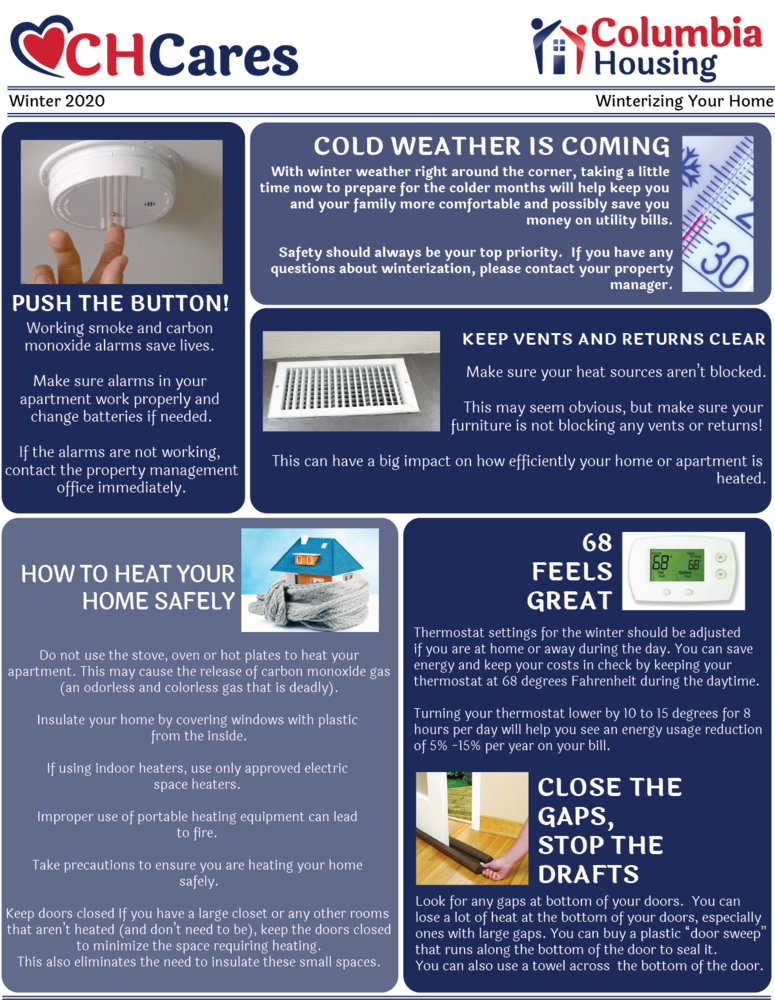 Winter tips for keeping your home warm and safe 