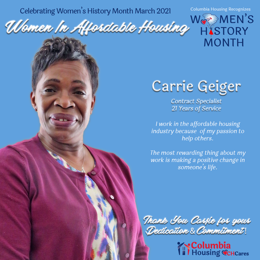 Celebrating Women in Affordable Housing - Carrie Geiger