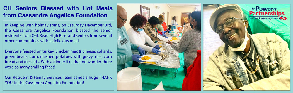 Cassandra Angelica Foundation feeds Seniors at Oak Read